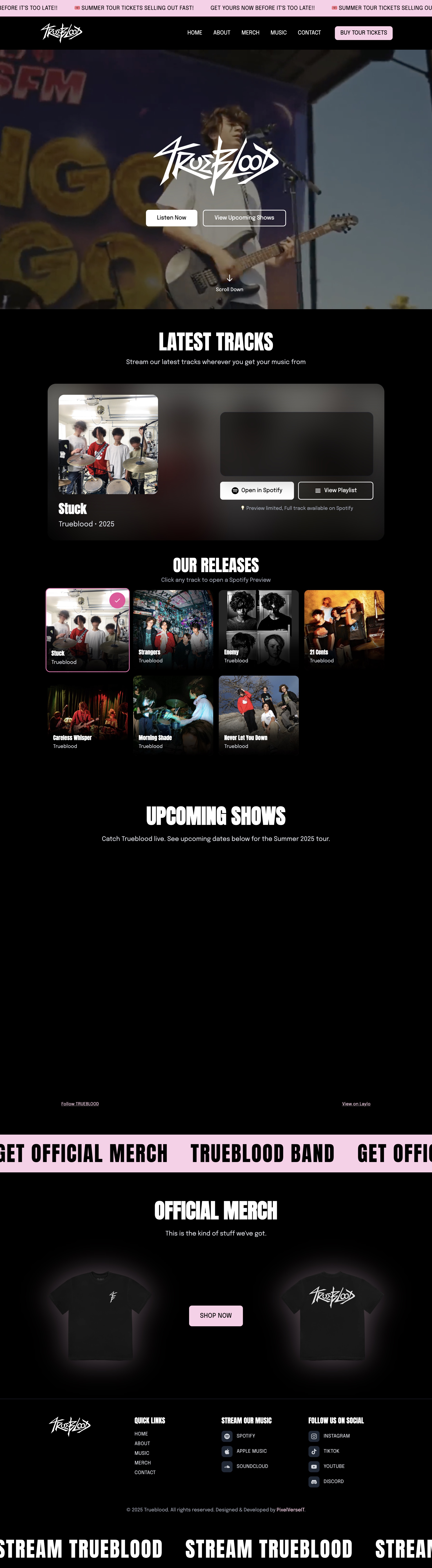 Trueblood Website - After