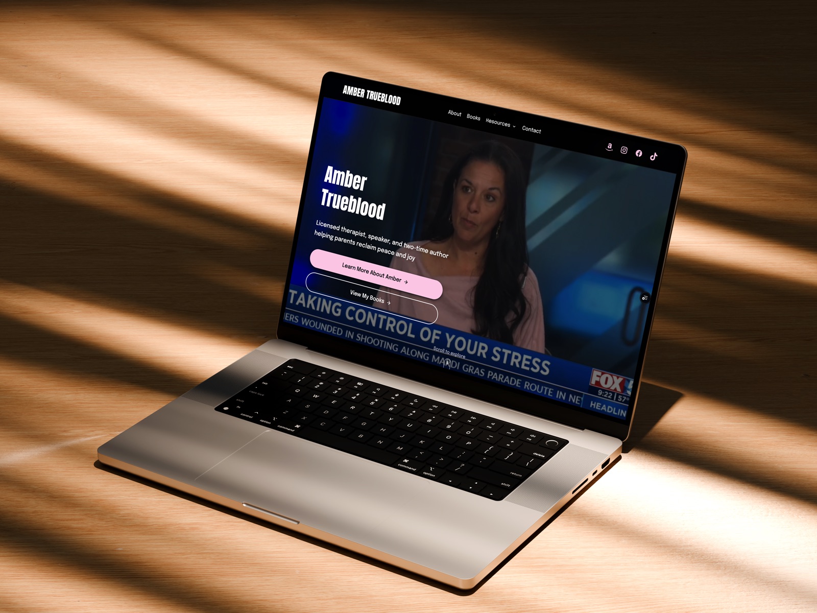 The Amber Trueblood website