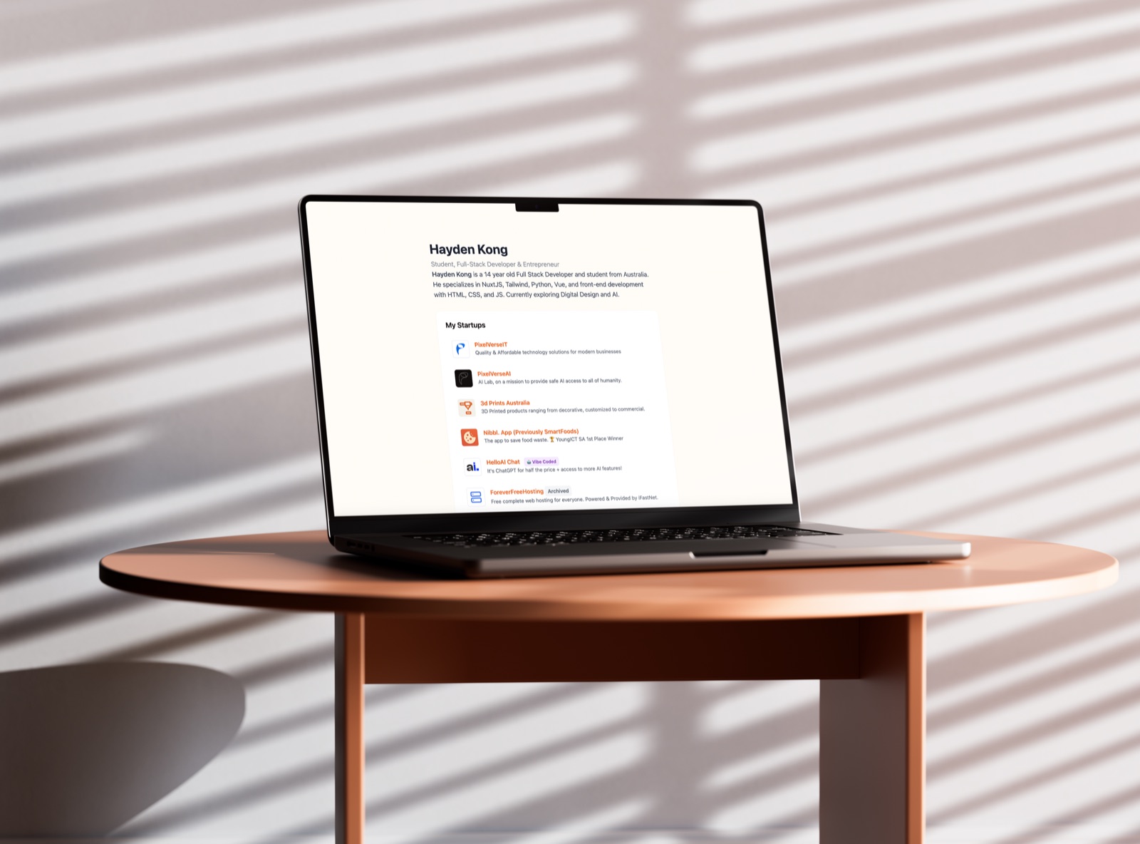 The Personal Portfolio Website website