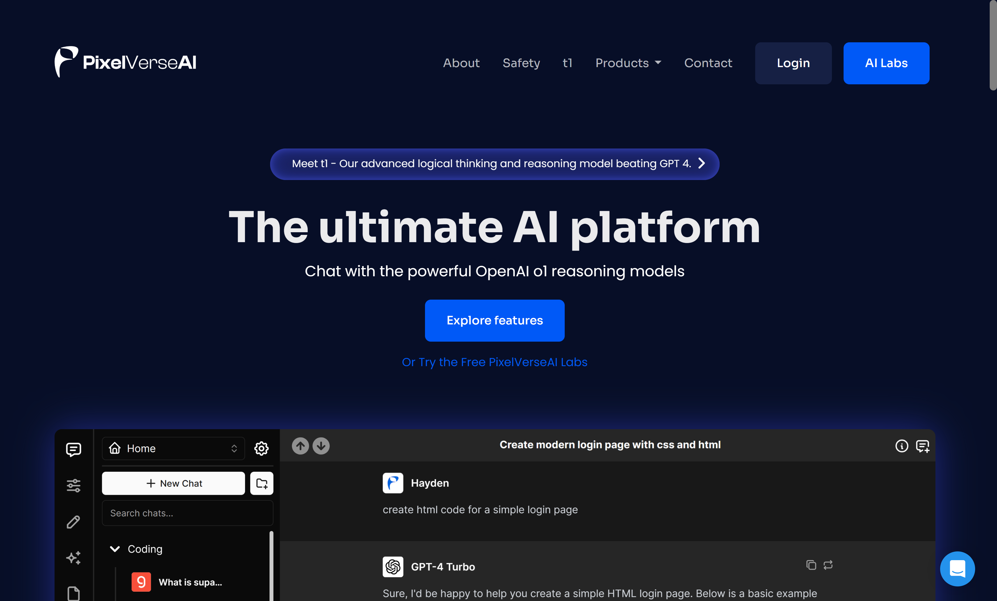 PixelVerseAI Platform Preview
